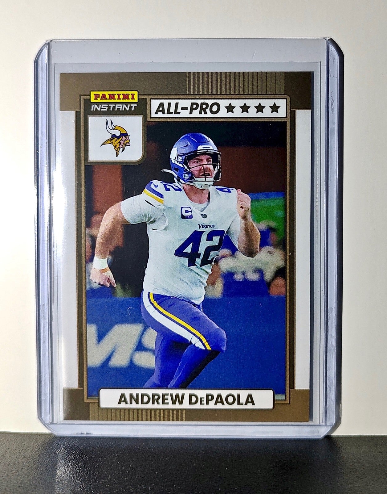 Andrew DePaola 2024 All-Pro Panini NFL #30 Football Card Vikings 1 of 101