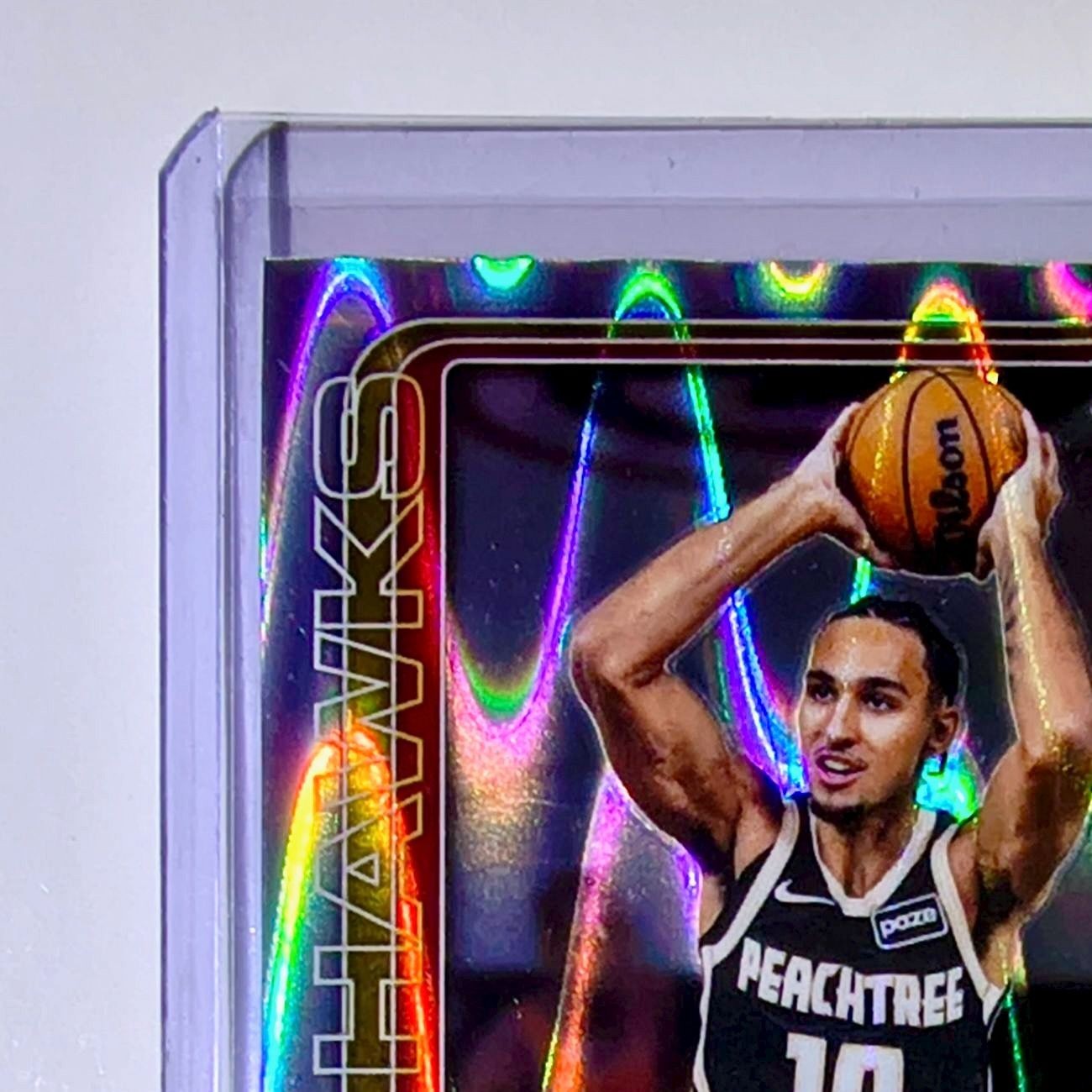 Zaccharie Risacher 2025-26 NBA Topps Chrome Update RayWave Refractor #88 Card