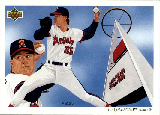 Jim Abbott 1992 Upper Deck MLB #86 Team Checklist Card California Angels