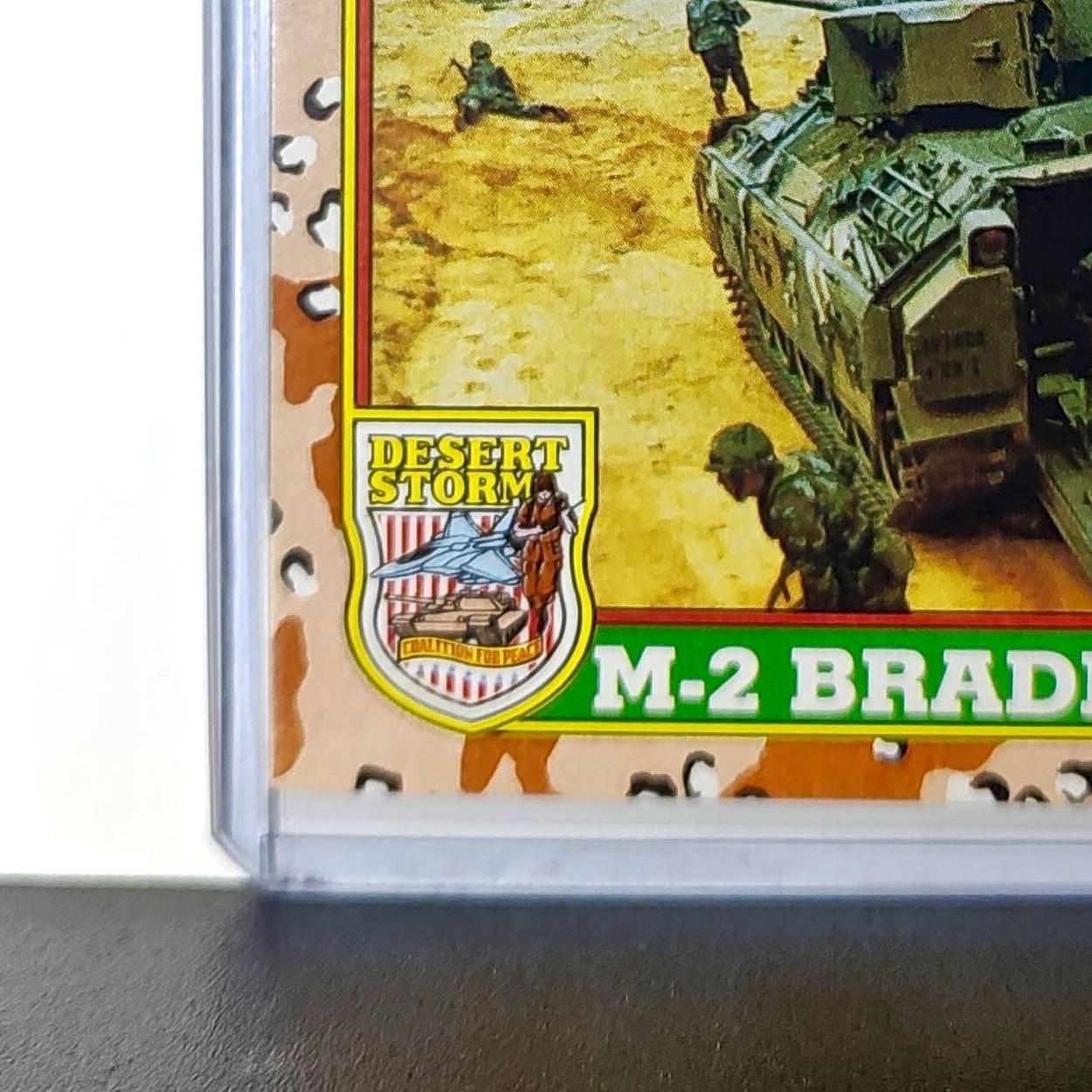 M2 Bradley Fighting Vehicle 1991 Topps Desert Storm #38 Card