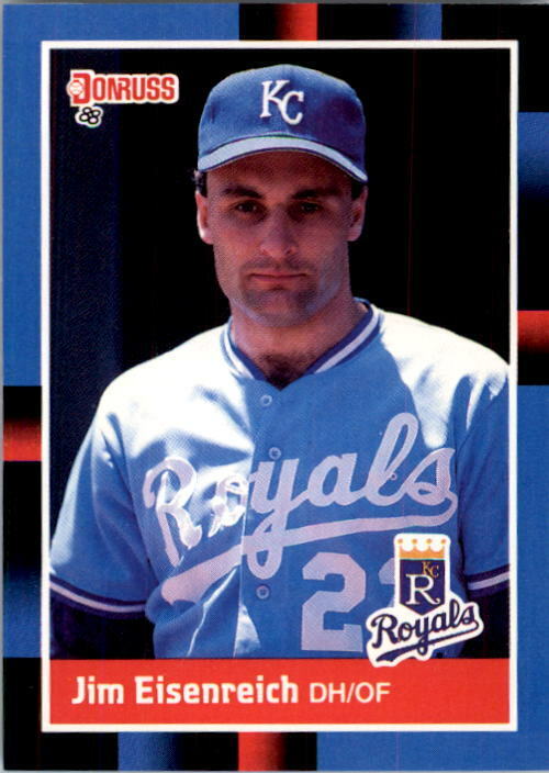 1988 Jim Eisenreich Donruss Baseball Card #343