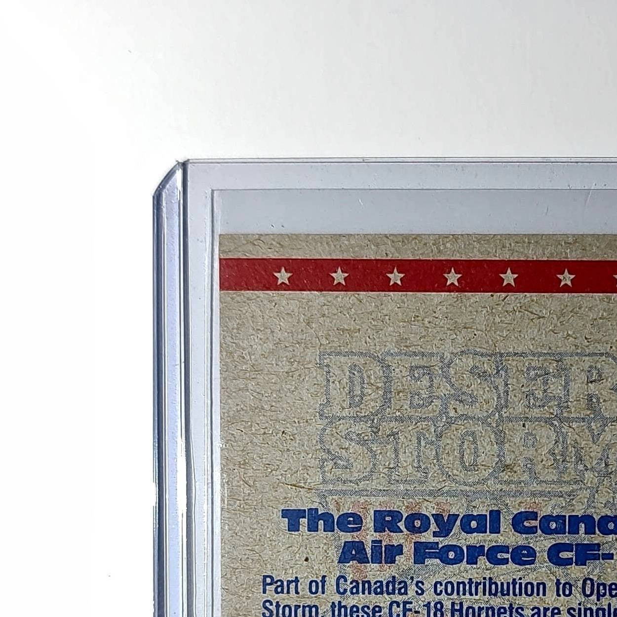 Canadian Air Force CF-18 1991 Topps Desert Storm #17 Card