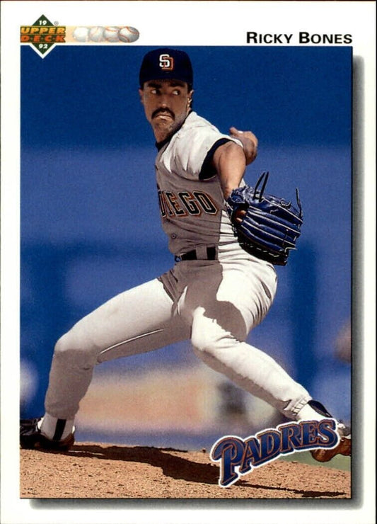 Ricky Bones 1992 Upper Deck MLB #623 Baseball Card San Diego Padres