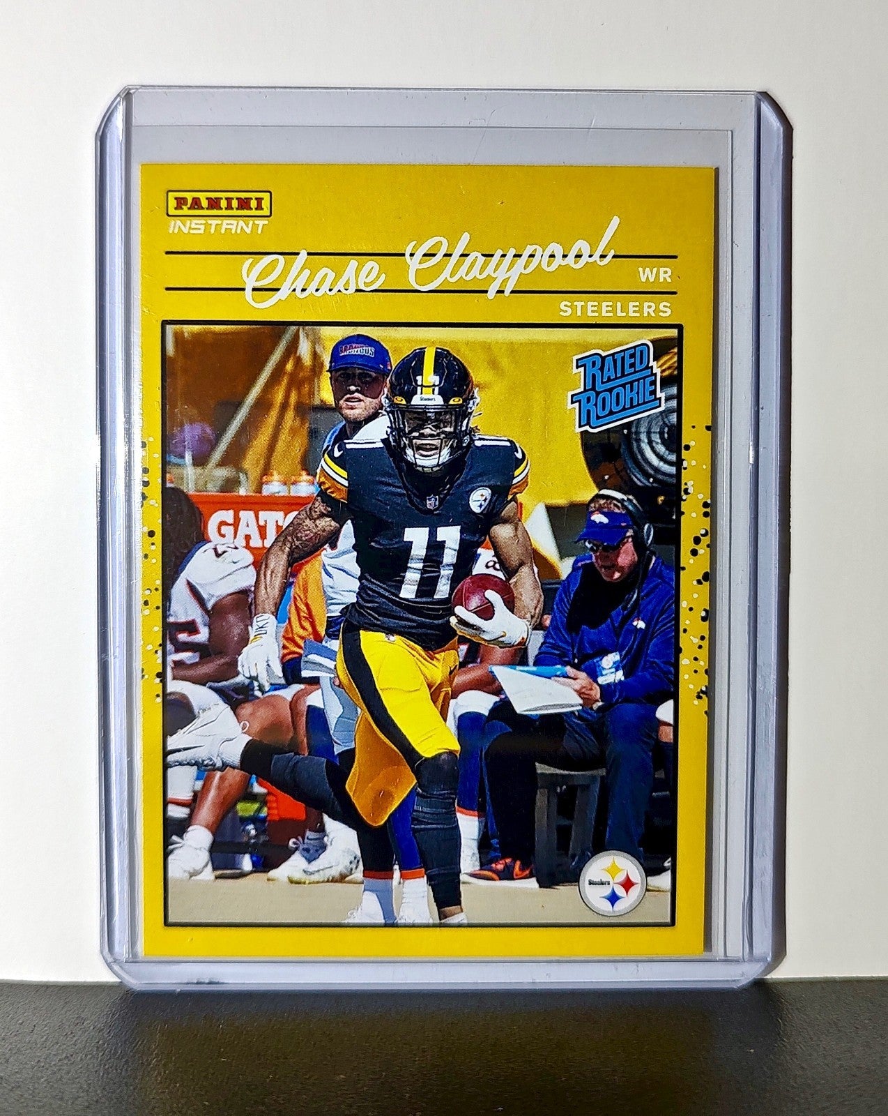 Chase Claypool Rookie 2020 Panini NFL #20 Rated Rookie Card Pittsburgh Steelers