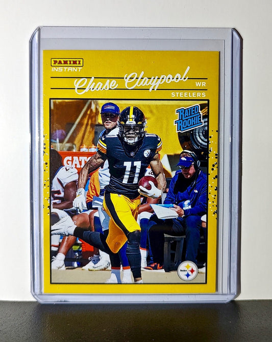 Chase Claypool Rookie 2020 Panini NFL #20 Rated Rookie Card Pittsburgh Steelers
