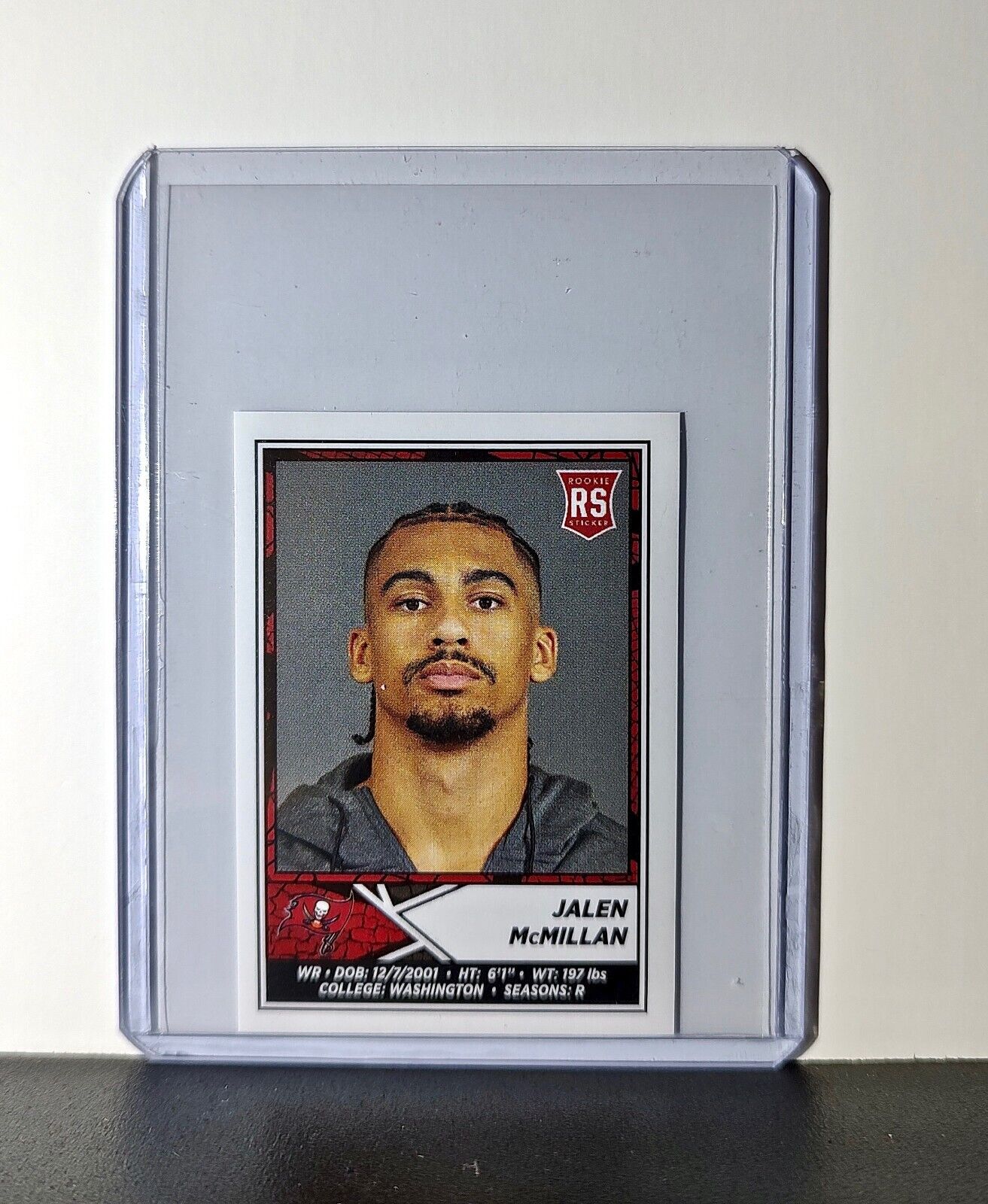 Jalen McMillan Rookie 2024 Panini NFL Sticker #487 Tampa Bay Buccaneers