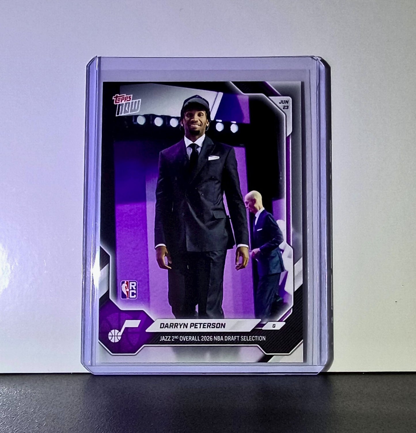 Darryn Peterson Rookie 2026-27 Topps NBA Draft Night DPET Card Utah Jazz