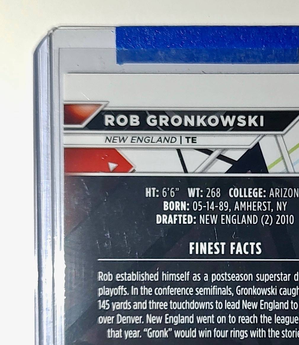Rob Gronkowski 2023 Topps Finest NFL #213 Football Card New England Patriots