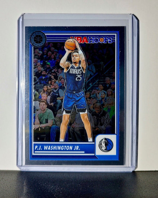 P.J. Washington Jr. 2023-24 Panini Premium Stock NBA Hoops #121 Card Mavericks