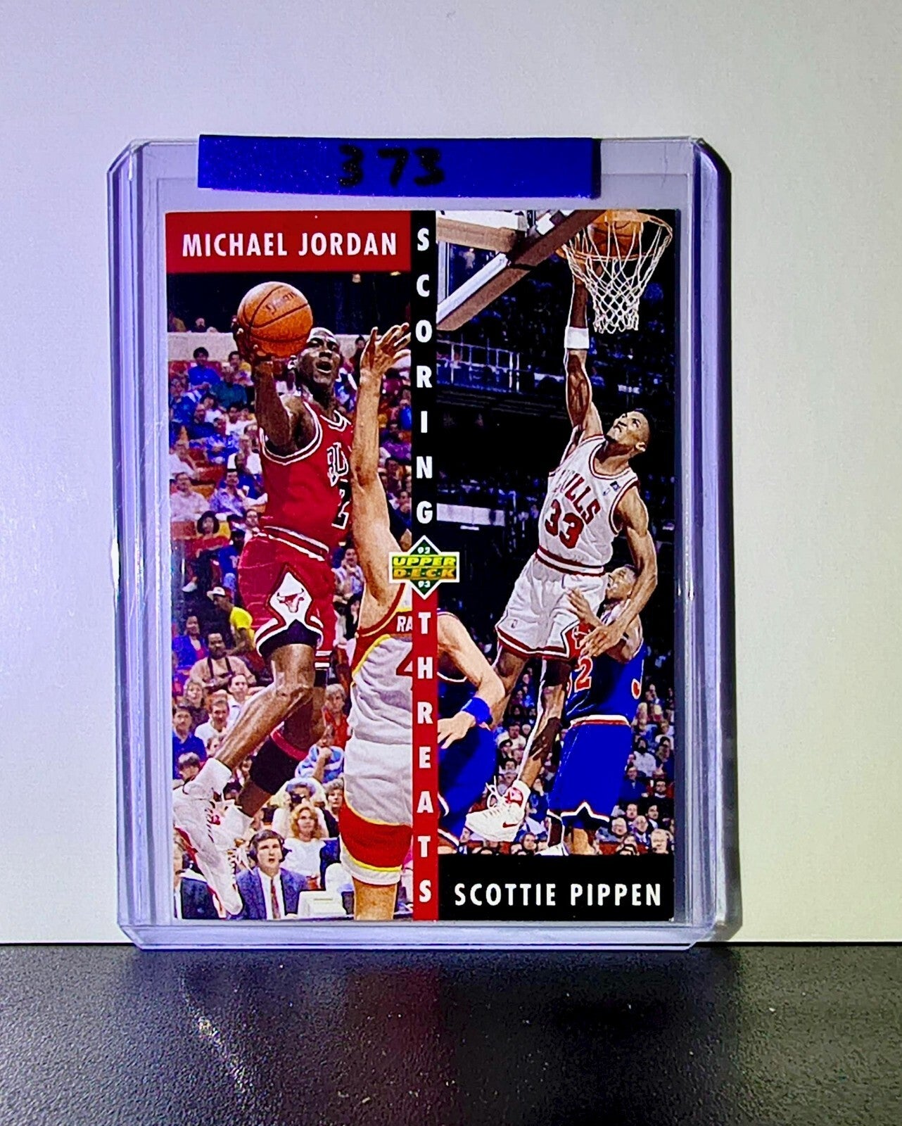 Michael Jordan Scottie Pippen 1992-93 Upper Deck Scoring Threats #62 Bulls