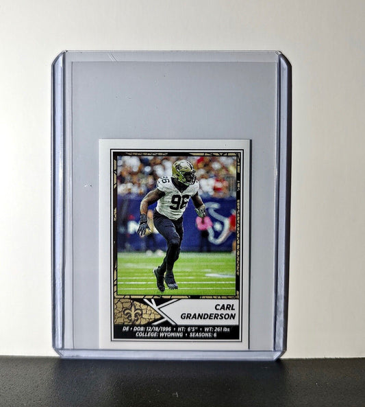 Carl Granderson 2024 Panini NFL Sticker #465 New Orleans Saints