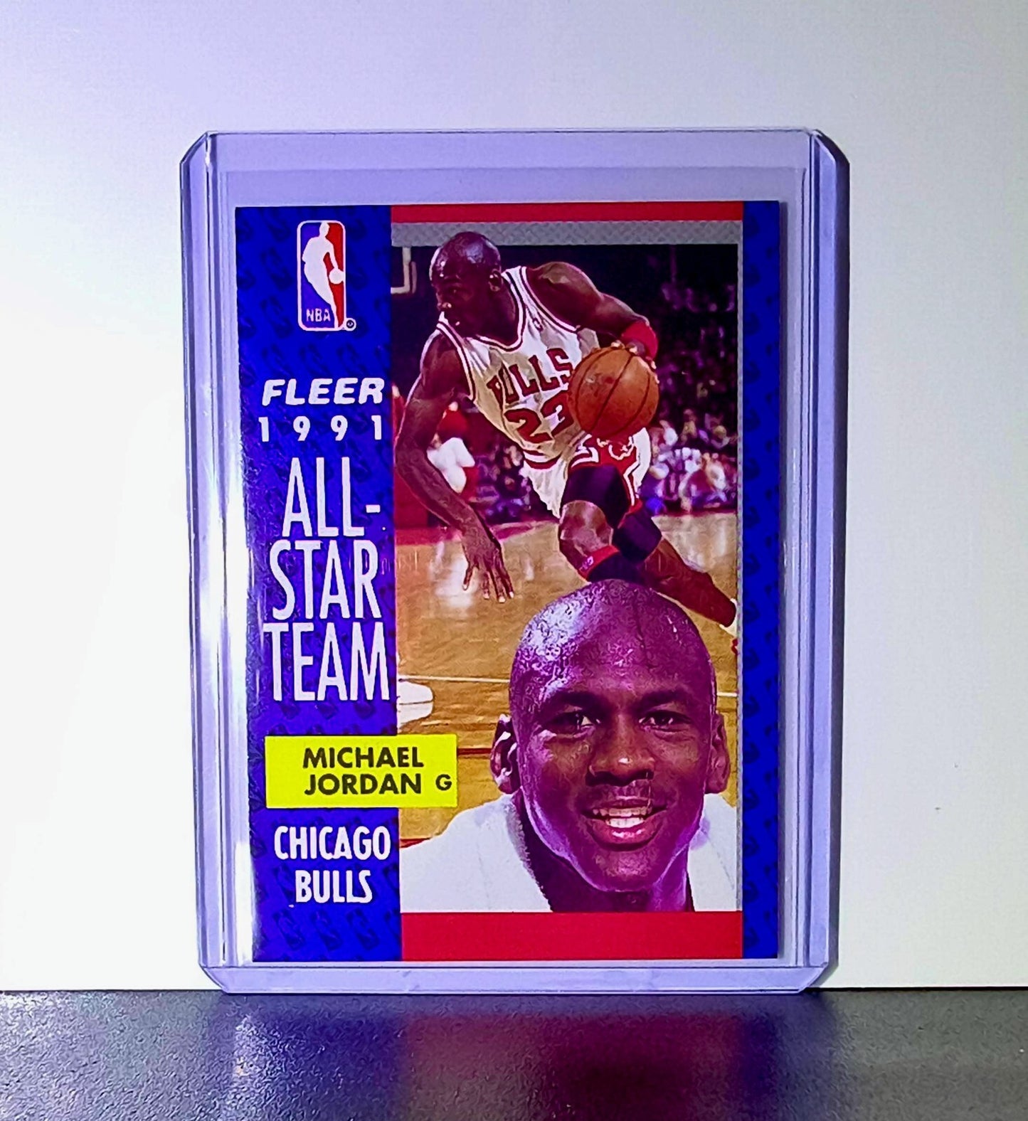 Michael Jordan 1991-92 Fleer All-Star Team #211 Basketball Card Chicago Bulls