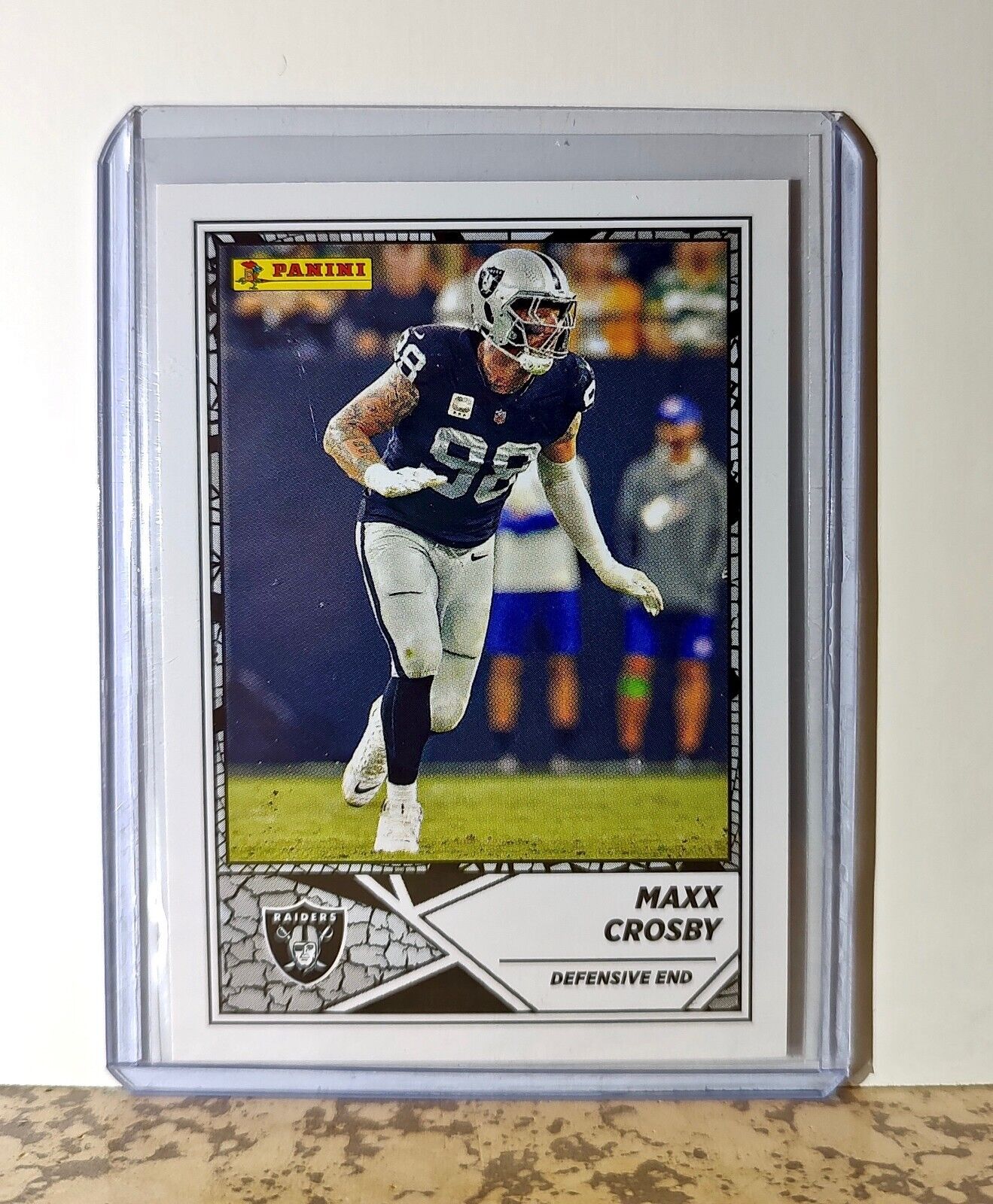 Maxx Crosby 2024 Panini NFL #7 Sticker Card Las Vegas Raiders