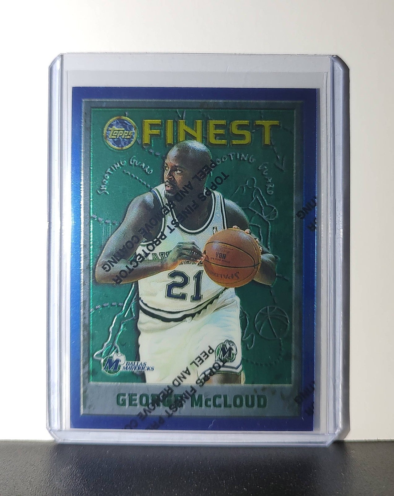 George McCloud 1995-96 Topps Finest NBA #201 Card Mavericks