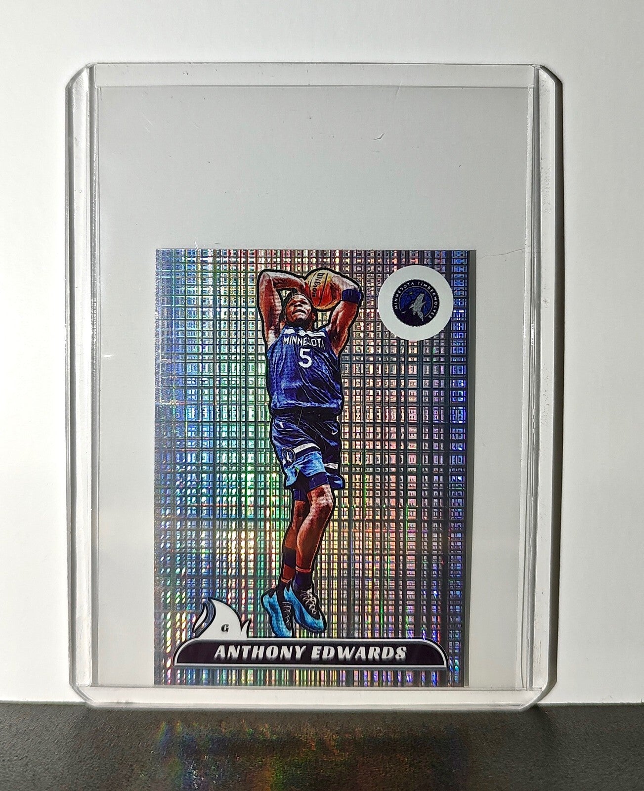 Anthony Edwards 2024-25 Panini NBA #394 Foil Sticker Card Minnesota Timberwolves