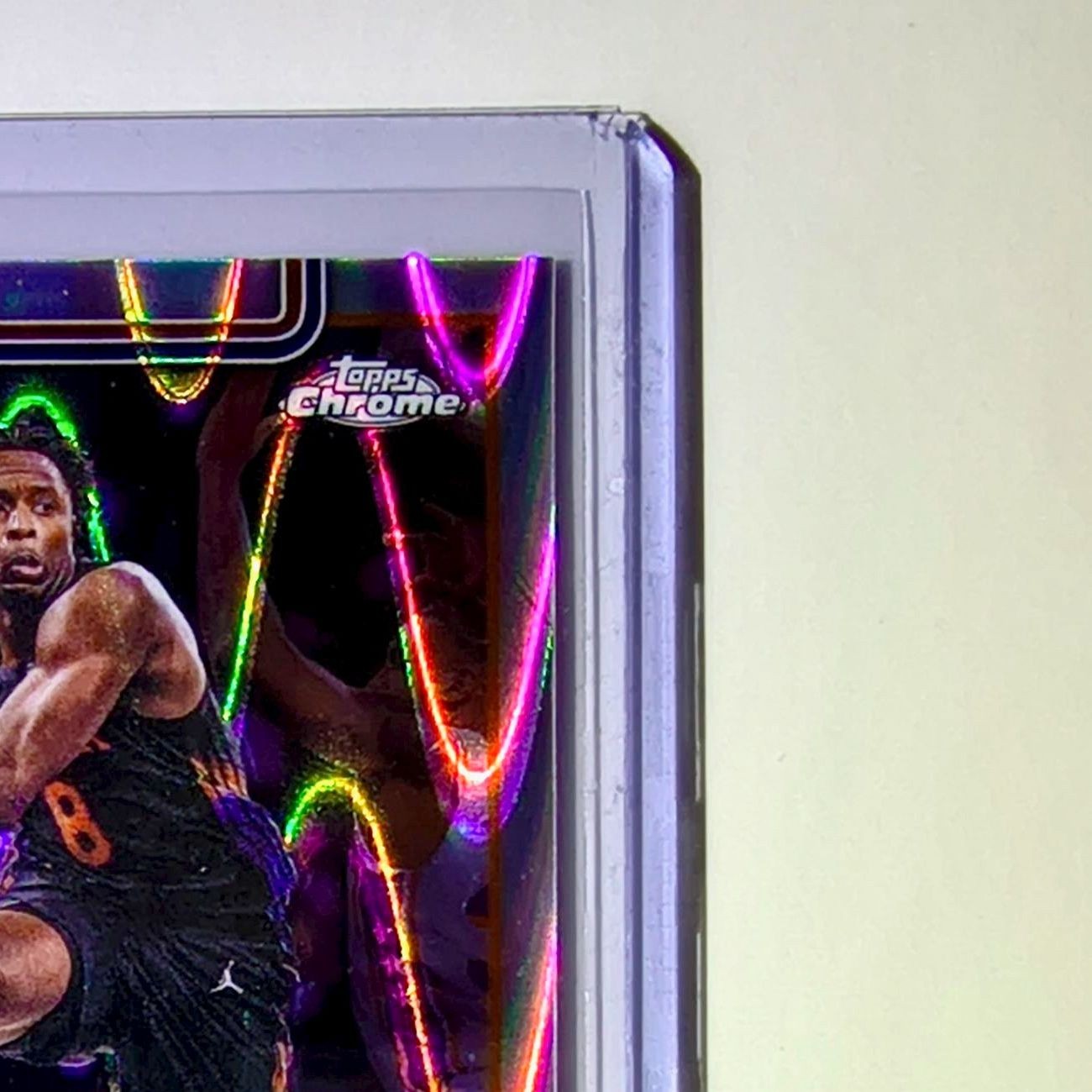OG Anunoby 2025-26 NBA Topps Chrome Update RayWave Refractor #43 Card NY Knicks