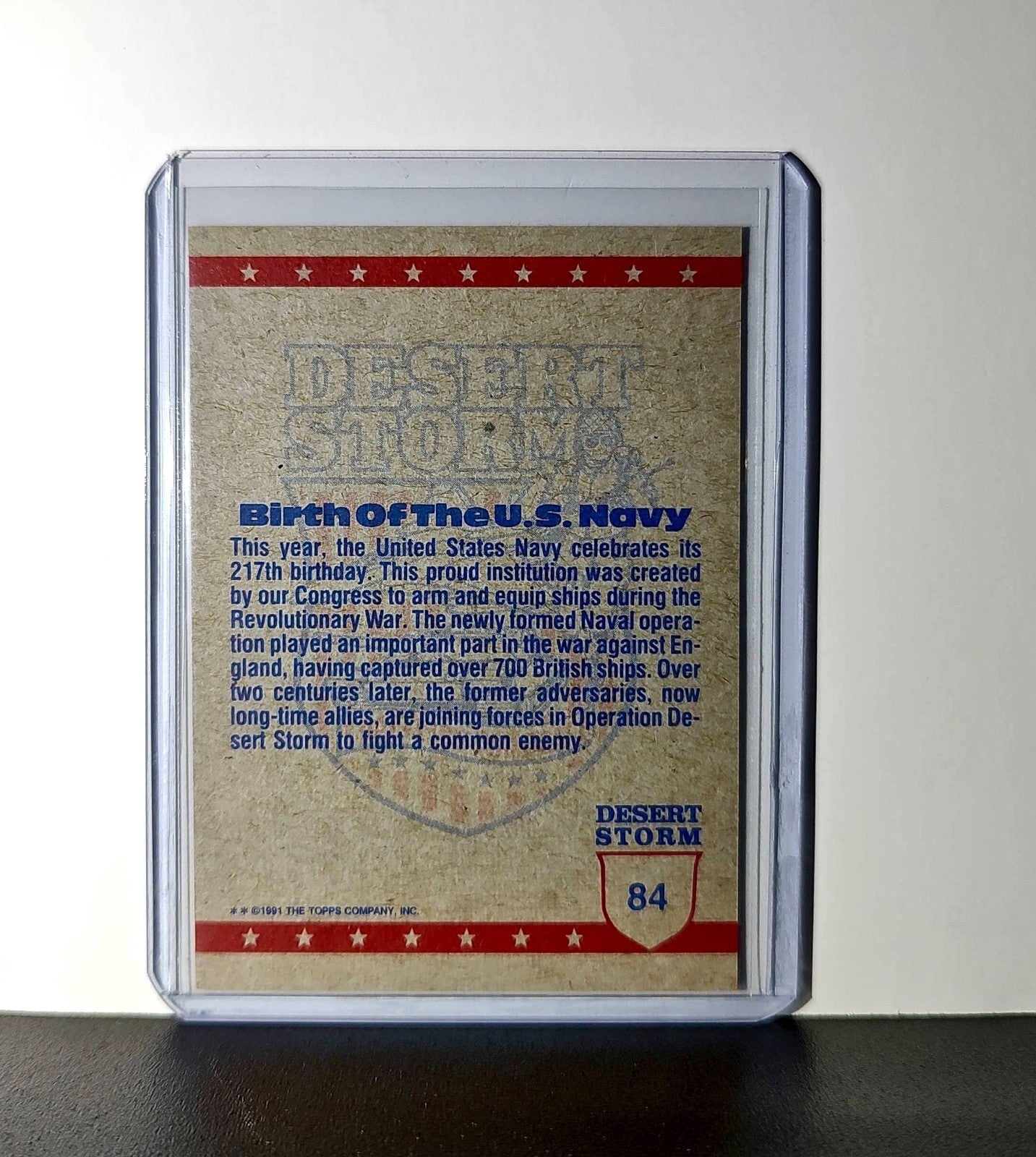 Heat Storm in the Gulf 1991 Topps Desert Storm #84 Card