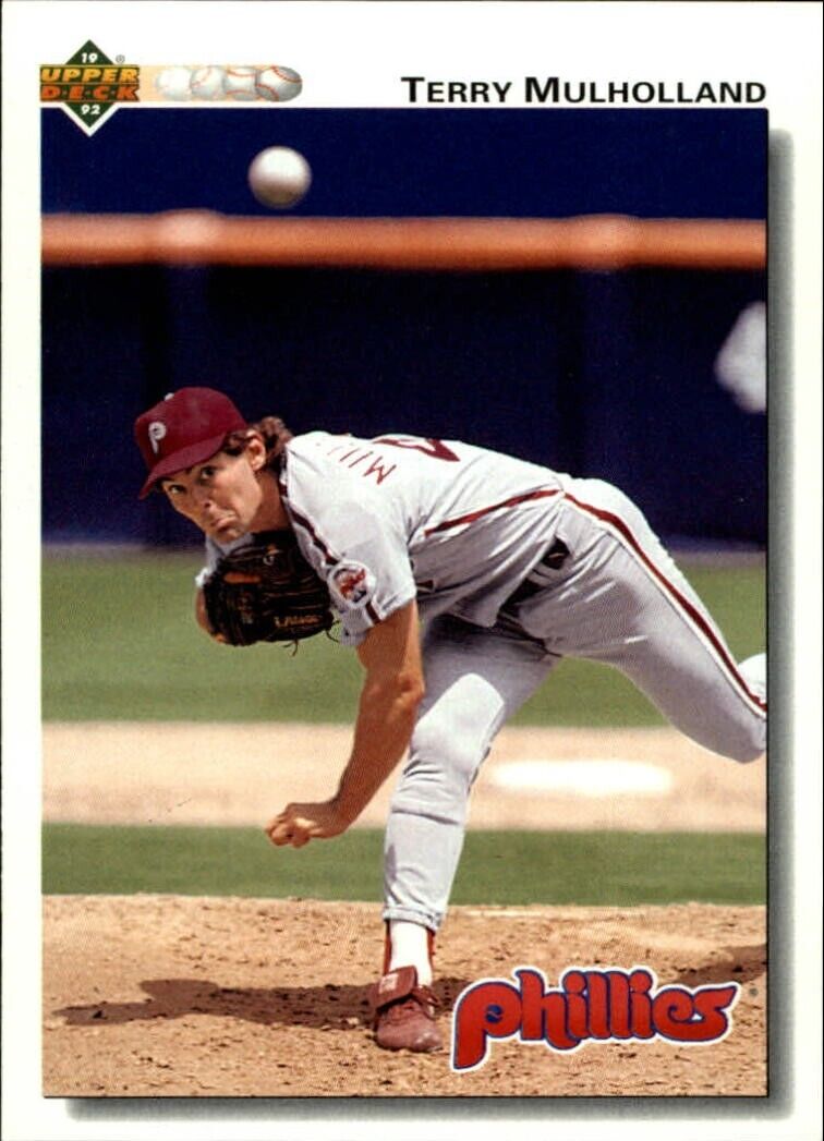 Terry Mulholland 1992 Upper Deck MLB #129 Baseball Card Philadelphia Phillies