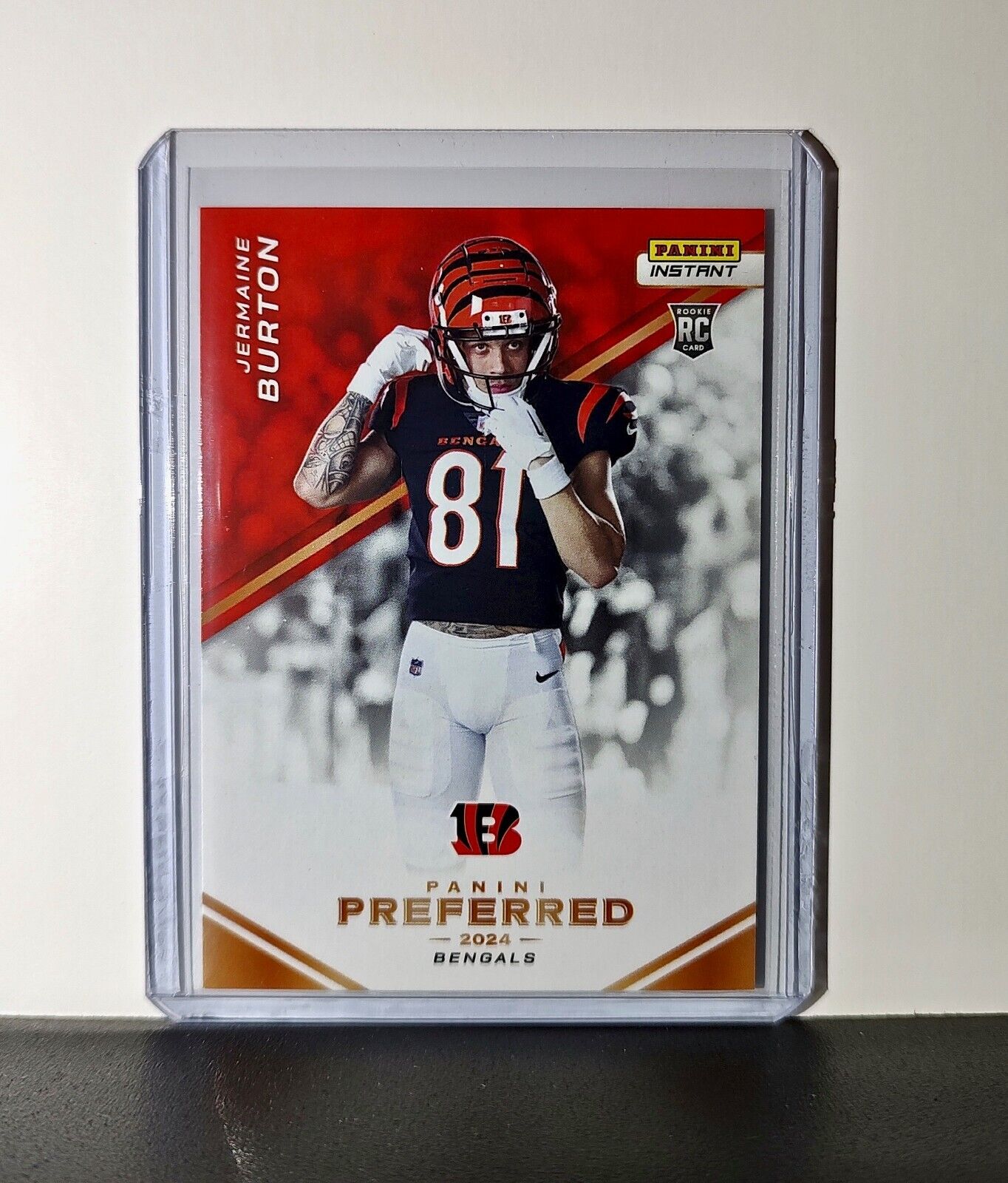 Jermaine Burton 2024 Panini Preferred NFL #13 Rookie Card Bengals 1/335