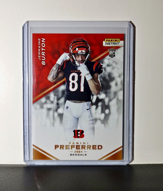Jermaine Burton 2024 Panini Preferred NFL #13 Rookie Card Bengals 1/335