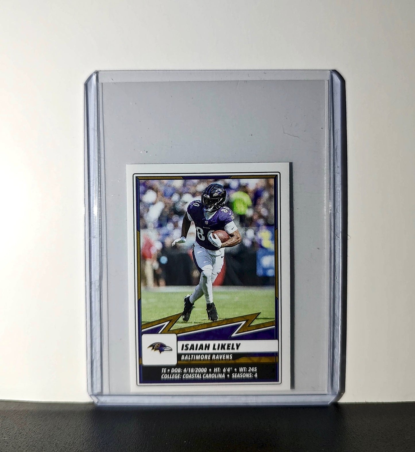 Isaiah Likely 2025 Panini NFL #111 Sticker Baltimore Ravens