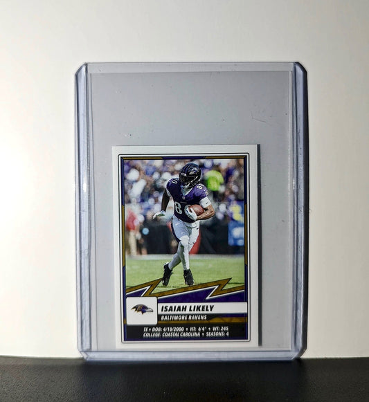 Isaiah Likely 2025 Panini NFL #111 Sticker Baltimore Ravens