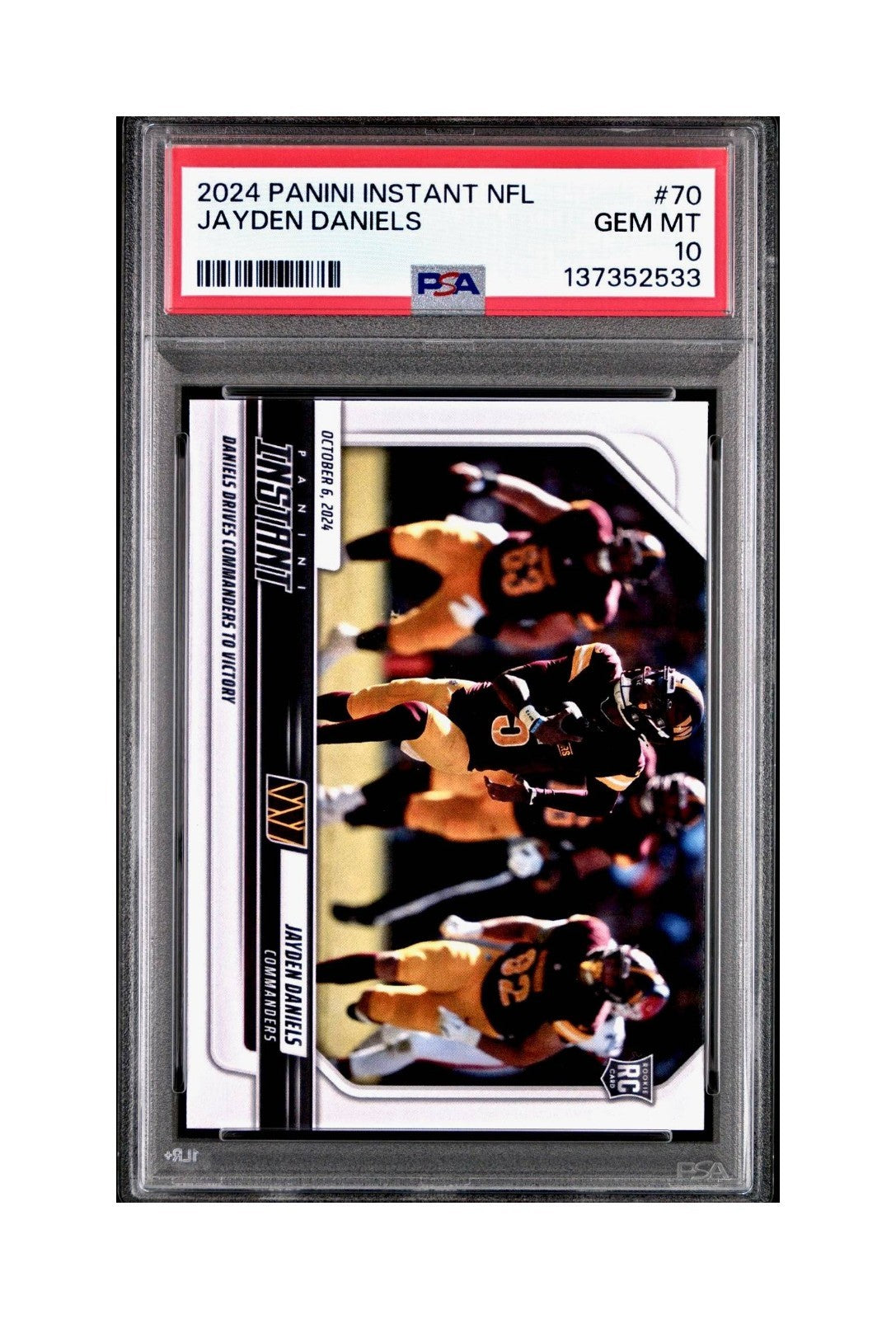 Jayden Daniels Rookie 2024 Panini Instant NFL #70 PSA 10 Gem Mint