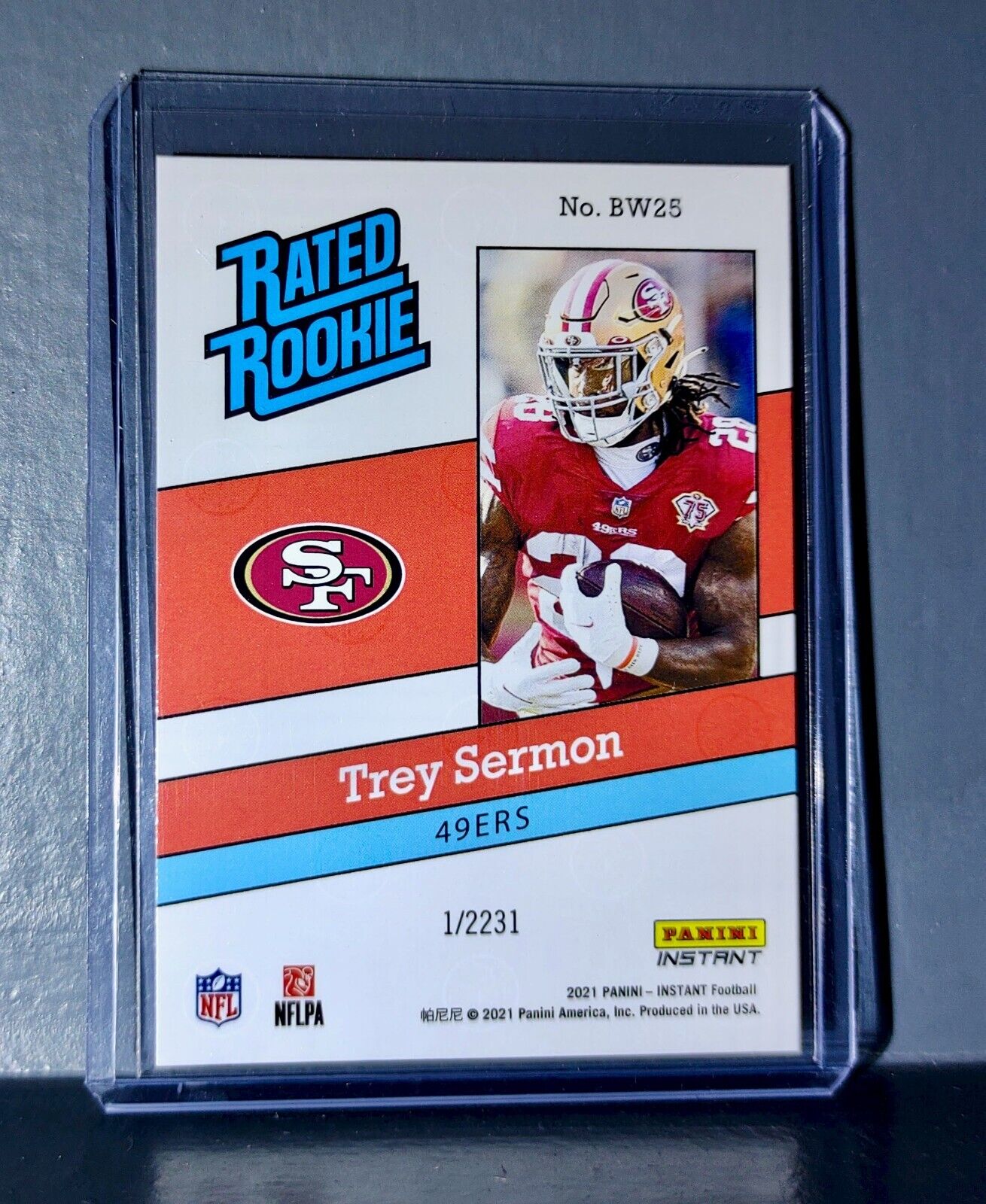 Trey Sermon 2021 Panini NFL Rated Rookie Retro #25 Rookie Card 1/2231