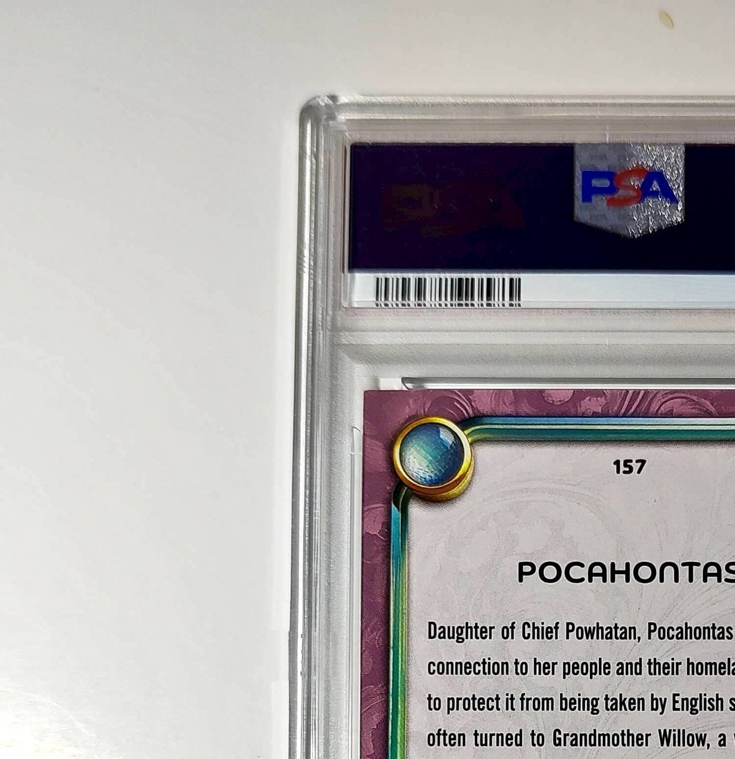 Pocahontas 2025 Topps Disney Cartoon Princess #157 Card Pocahontas PSA 9