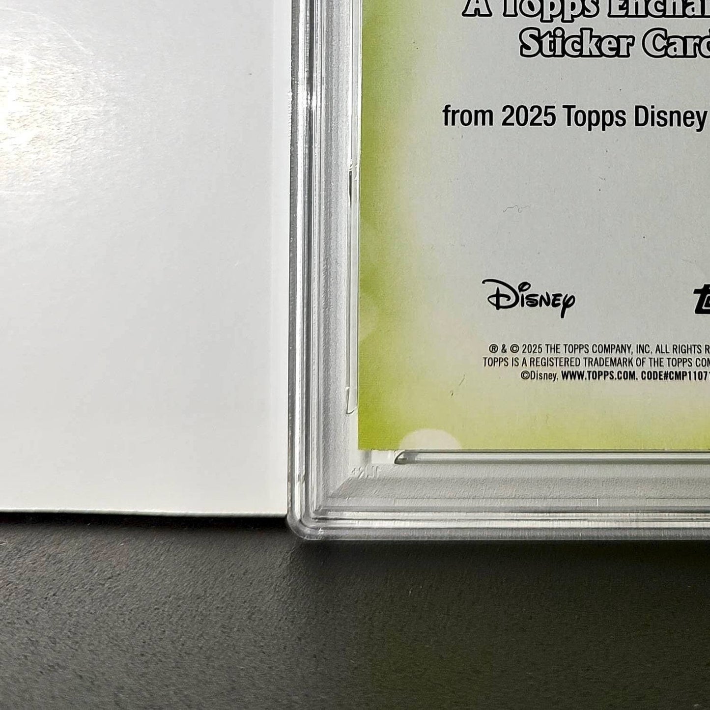 Tinker Bell 2025 Topps Disney #ES-9 Enchanted Sticker Card Peter Pan PSA 9