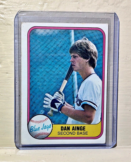 Dan Ainge 1981 Fleer MLB #418 Baseball Card Toronto Blue Jays