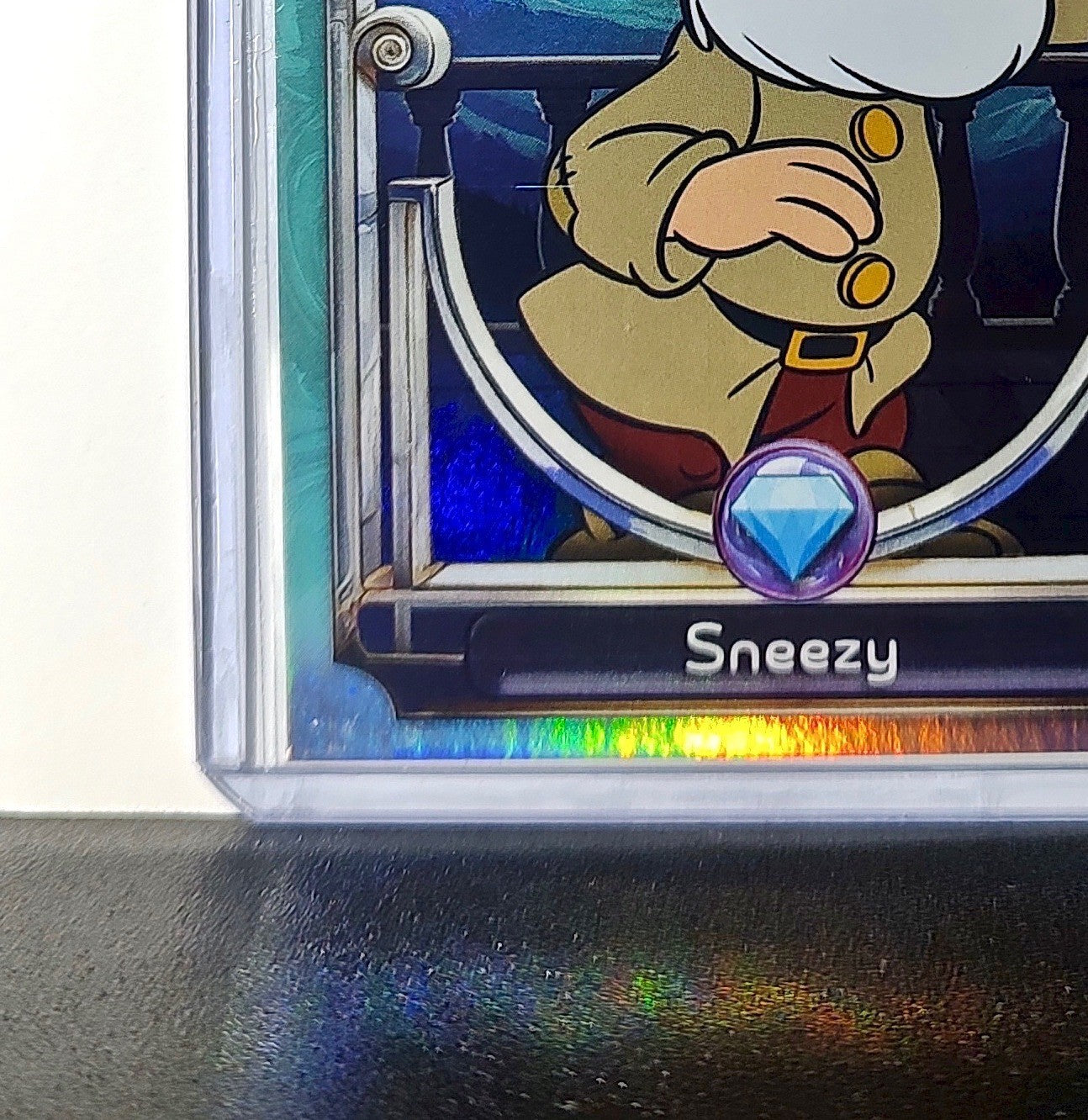 Sneezy 2025 Topps Disney Wonder #106 Diamond Card Snow White & the Seven Dwarfs