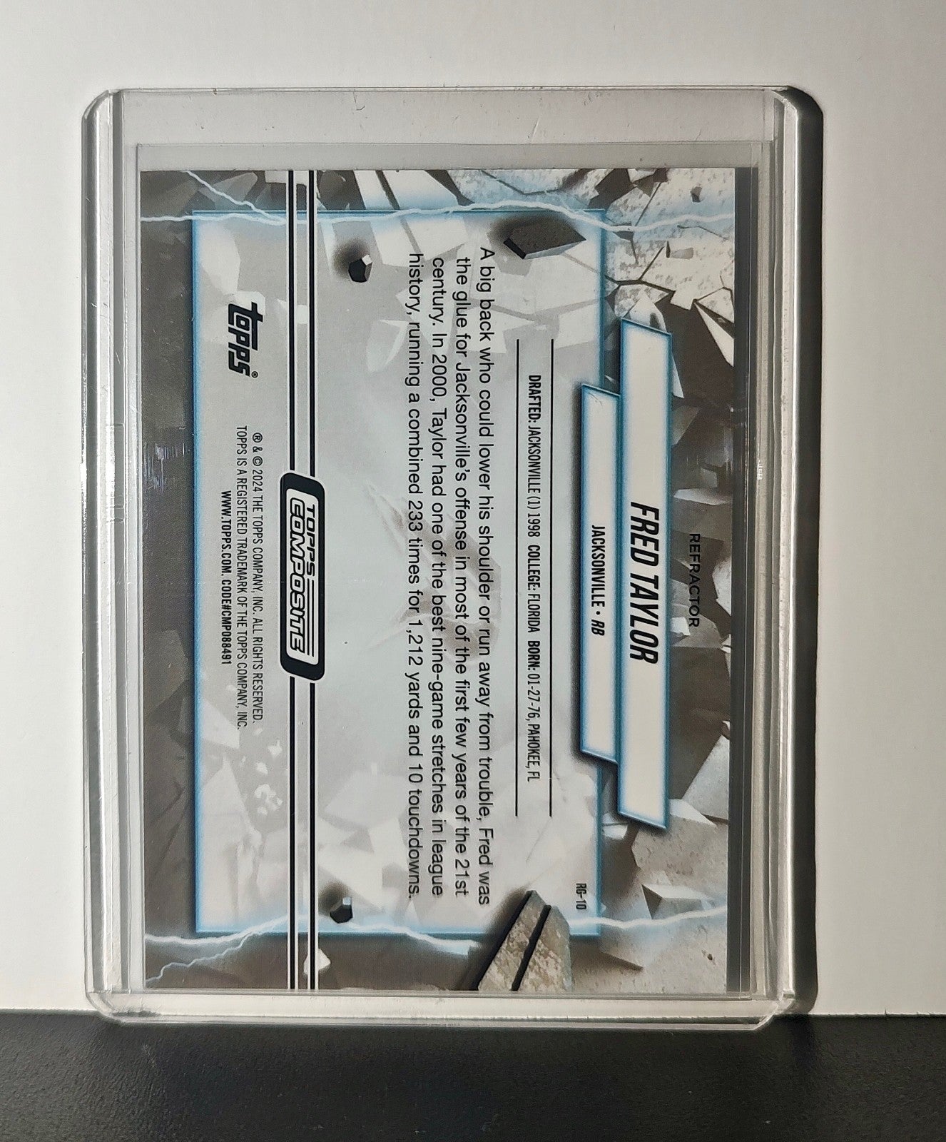 Fred Taylor Refractor 2023 Topps Resurgence Grounded NFL #RG-10 Card Jaguars