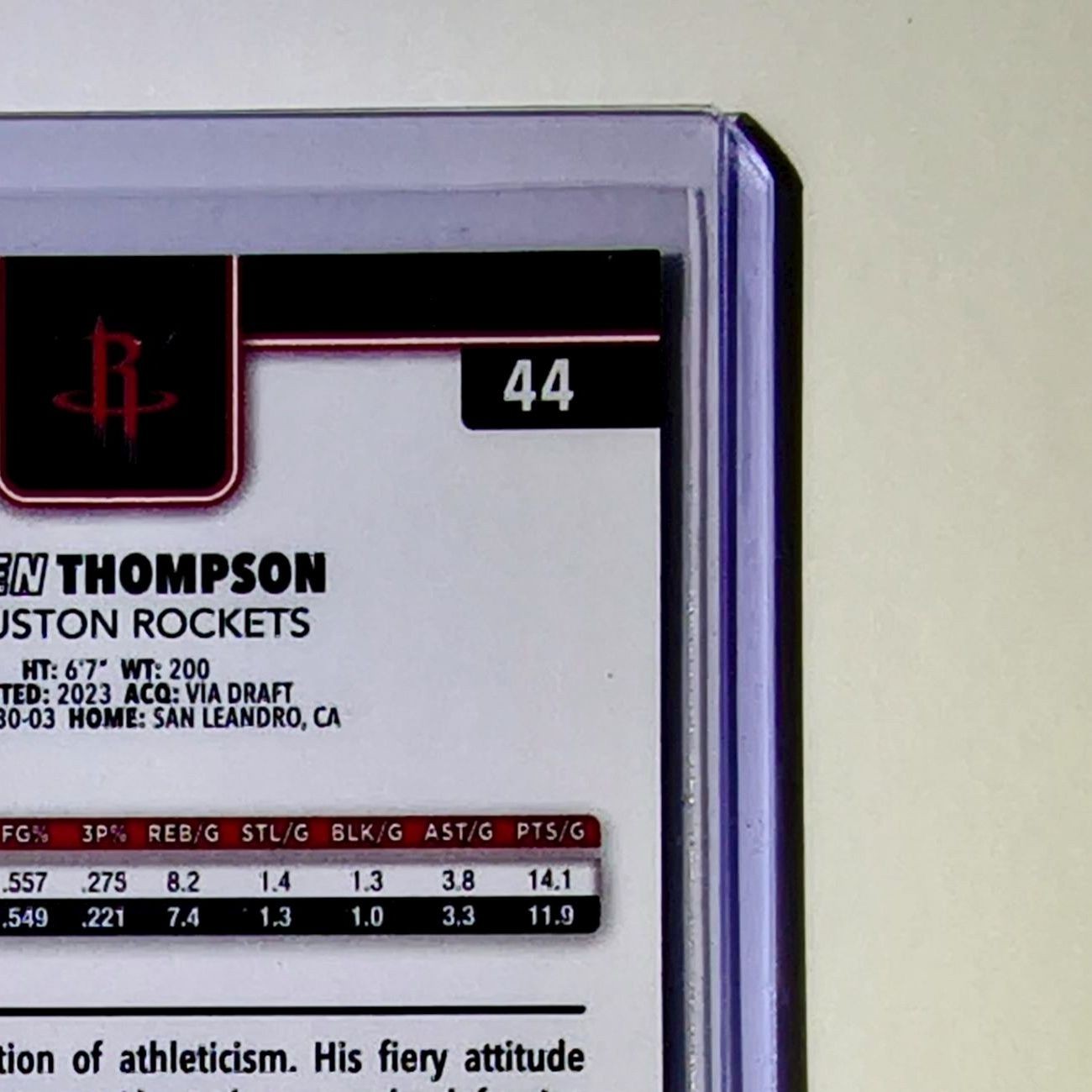 Amen Thompson 2025-26 NBA Topps Chrome Update X-Fractor #44 Card Houston Rockets