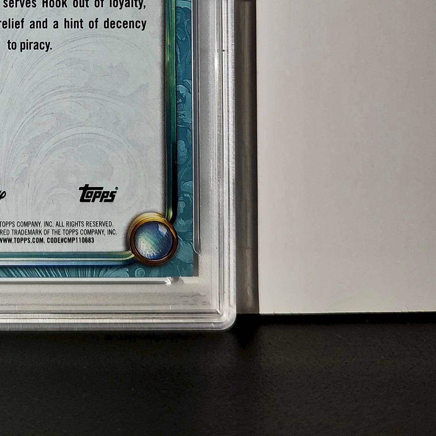 Mr. Smee 2025 Topps Disney Wonder #118 Diamond Card Peter Pan PSA 7