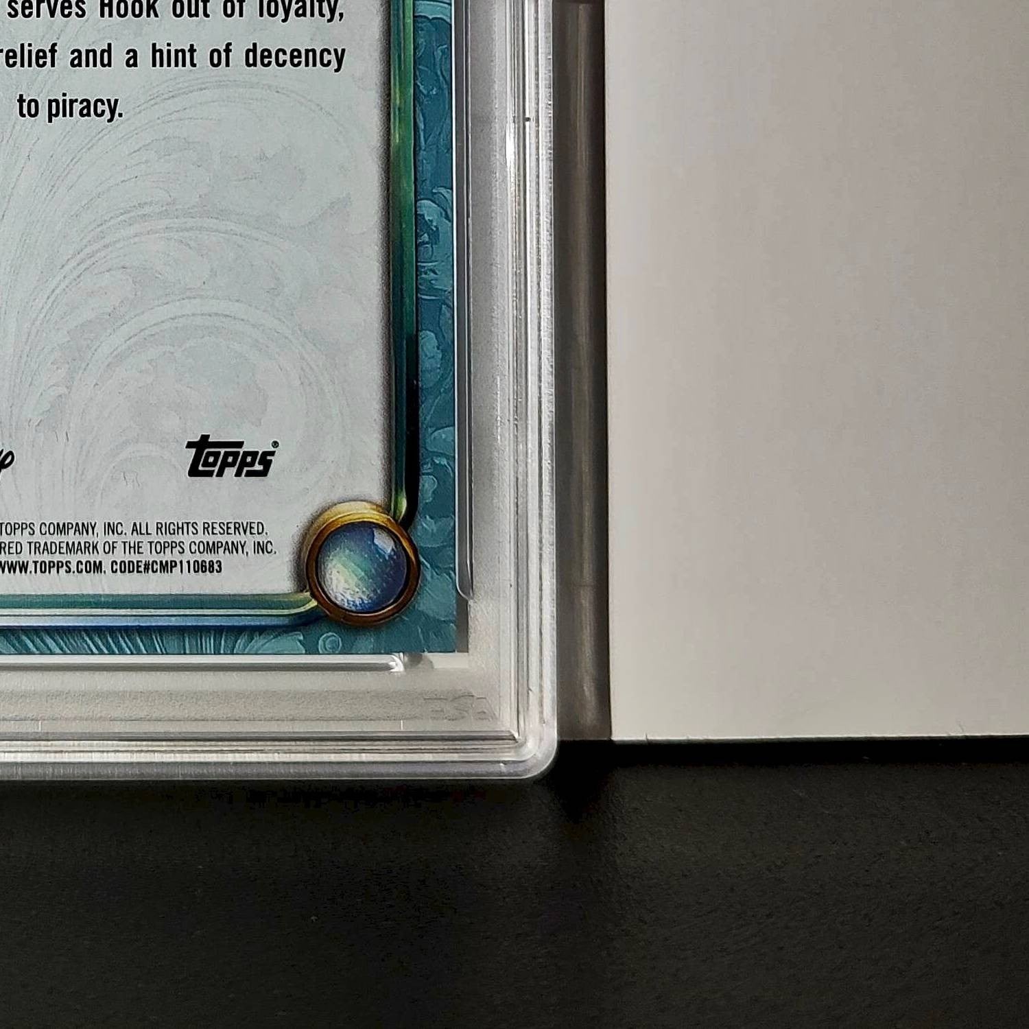 Mr. Smee 2025 Topps Disney Wonder #118 Diamond Card Peter Pan PSA 7