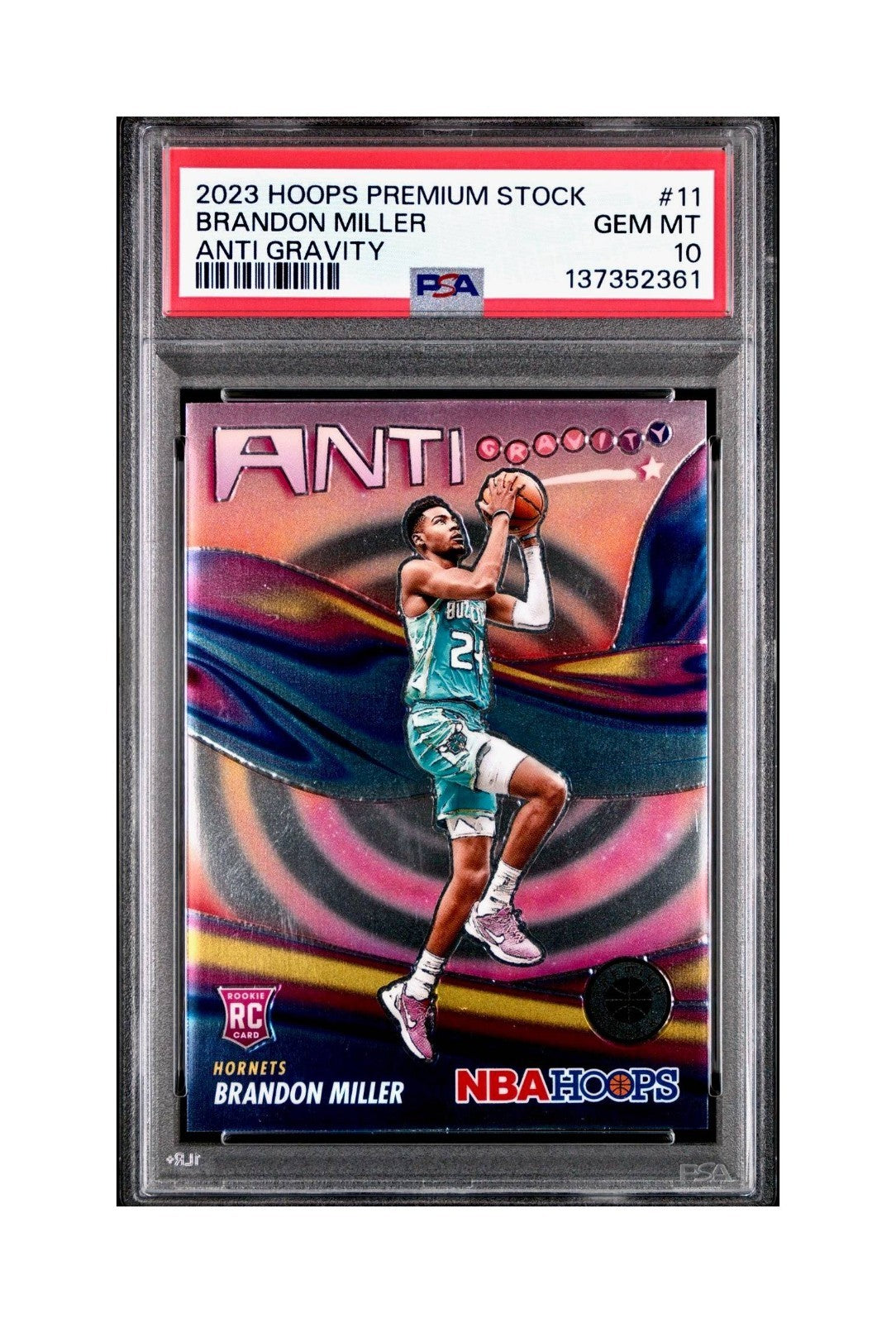 Brandon Miller 2023 Panini Hoops Premium Anti Gravity #11 PSA 10 Gem Mint