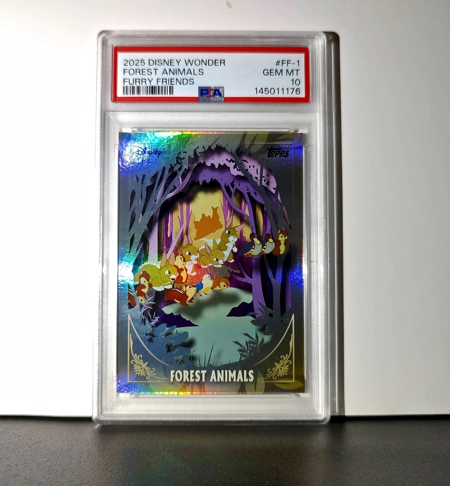 Forest Animals 2025 Topps Disney 2025 Topps Disney #FF-1 Furry Friends PSA 10