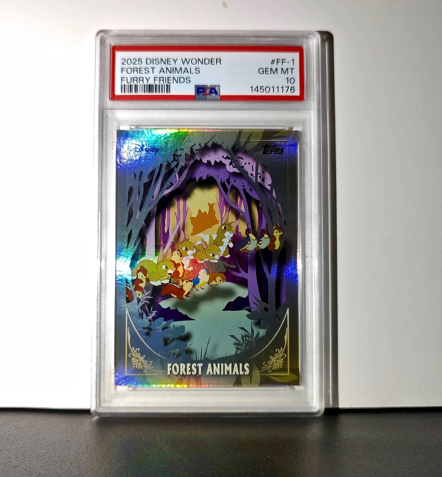 Forest Animals 2025 Topps Disney 2025 Topps Disney #FF-1 Furry Friends PSA 10