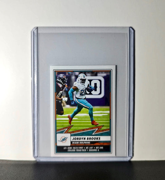 Jordyn Brooks 2025 Panini NFL #65 Sticker Miami Dolphins