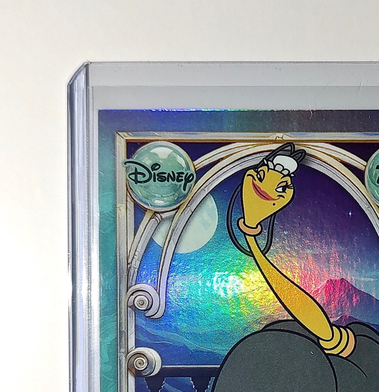Featherduster 2025 Topps Disney Wonder #129 Diamond Card Beauty and the Beast