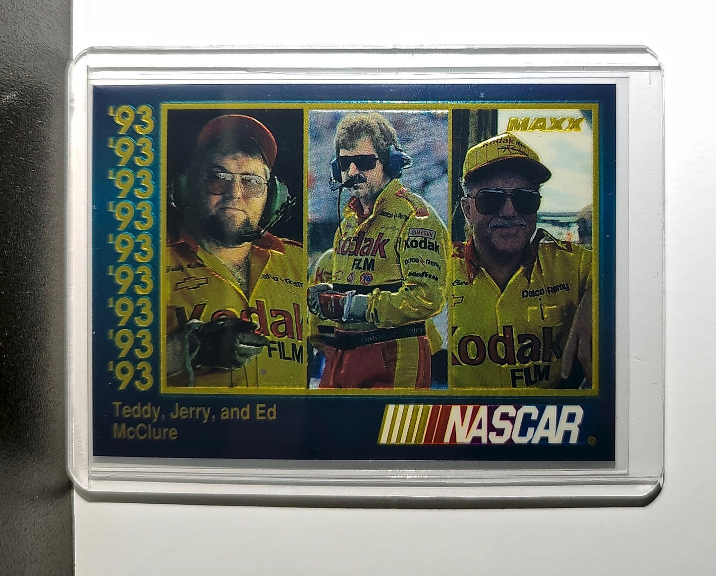 Teddy Jerry & Ed McClure 1993 Maxx Premier Plus Racing #98 NASCAR Card