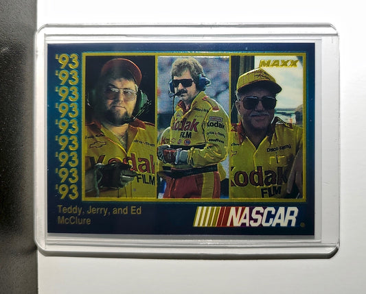 Teddy Jerry & Ed McClure 1993 Maxx Premier Plus Racing #98 NASCAR Card