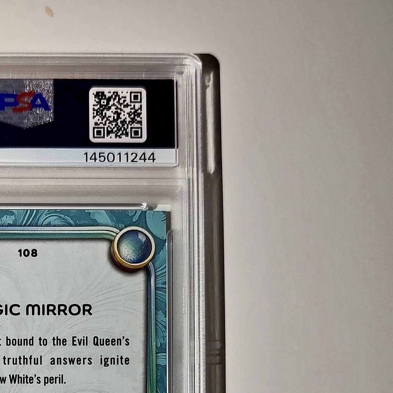 Magic Mirror 2025 Topps Disney #108 Snow White and the Seven Dwarfs PSA 9