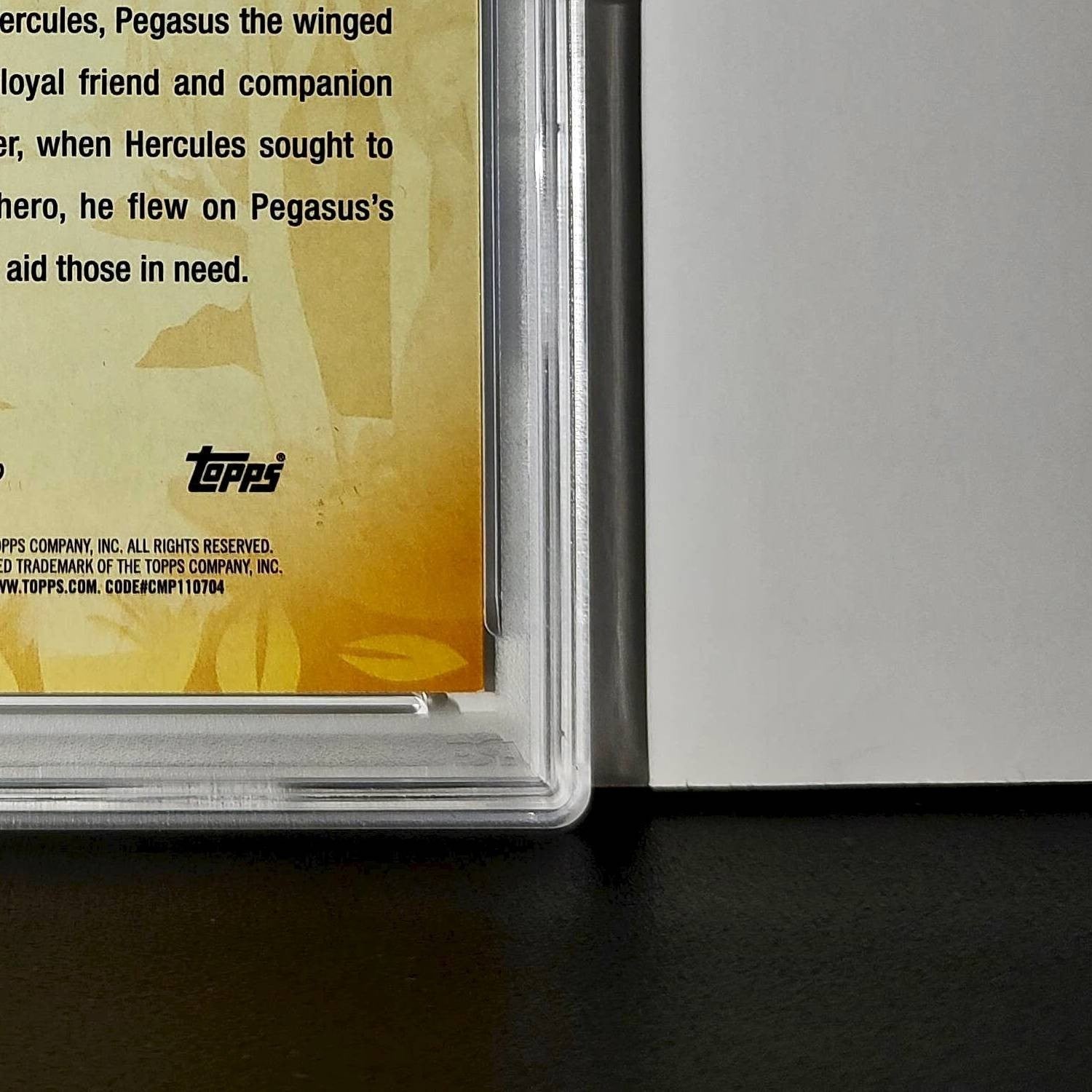 Pegasus 2025 Topps Disney #FF-15 Furry Friends Card Hercules PSA 9
