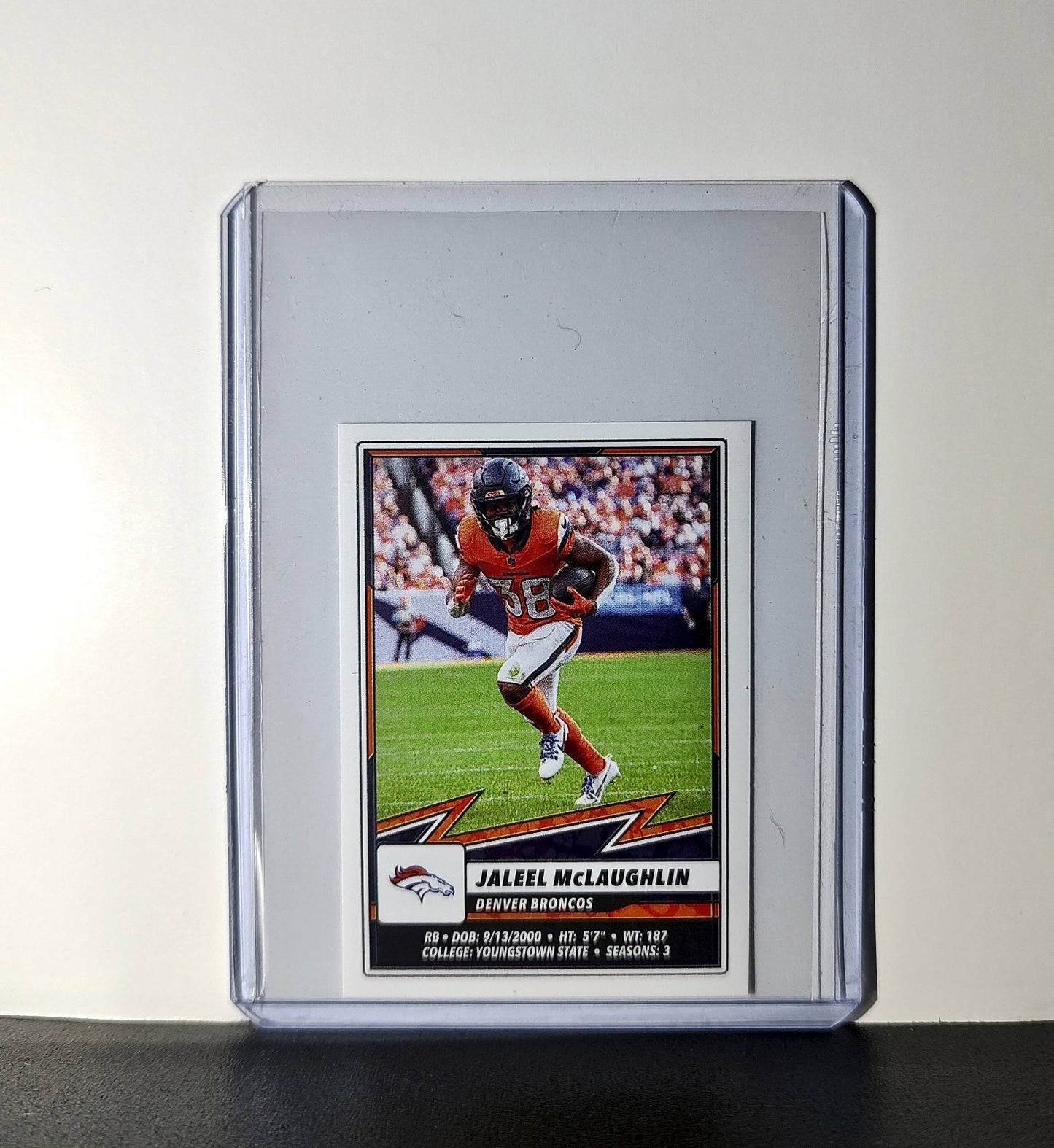 Jaleel McLaughlin 2025 Panini NFL #233 Sticker Denver Broncos