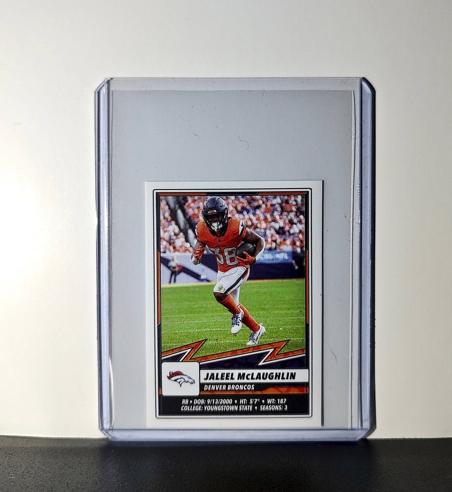 Jaleel McLaughlin 2025 Panini NFL #233 Sticker Denver Broncos