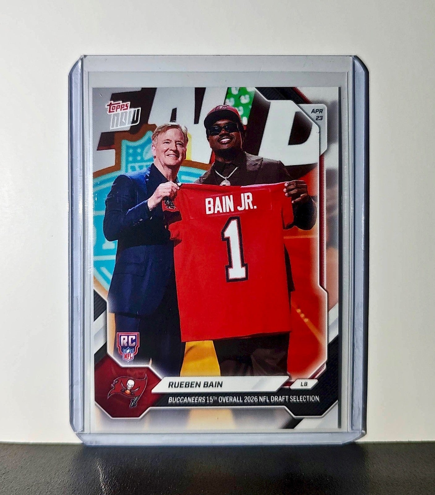 Rueben Bain Jr Rookie 2026 Topps Now Draft Night #RBAI Card Tampa Bay Buccaneers