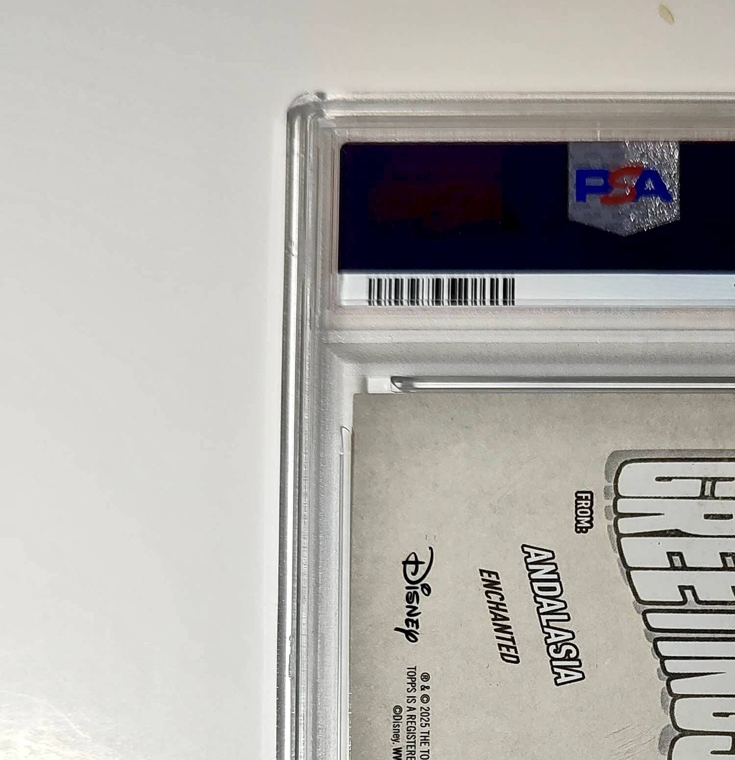 Andalasia 2025 Topps Disney Wonder #GF-2 Greetings From Card Enchanted PSA 9
