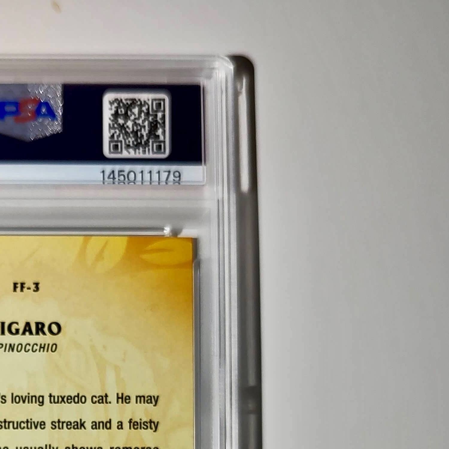Figaro 2025 Topps Disney #FF-3 Furry Friends Card Pinocchio PSA 7